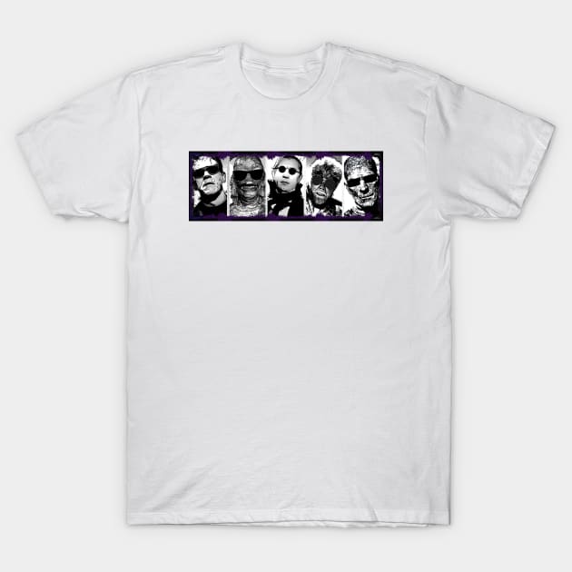 Hepcat Classic Monsters - Purple Groove T-Shirt by Atomic City Art